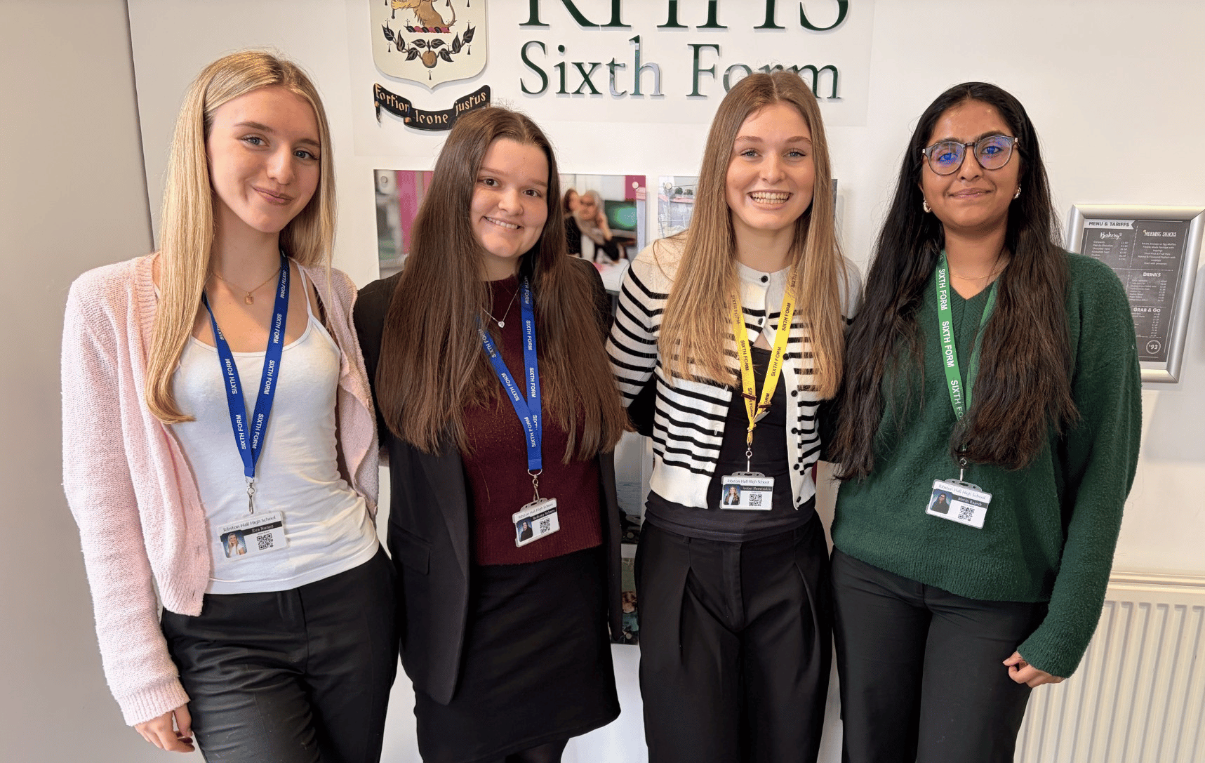 Our Head Students standing together and smiling towards the camera